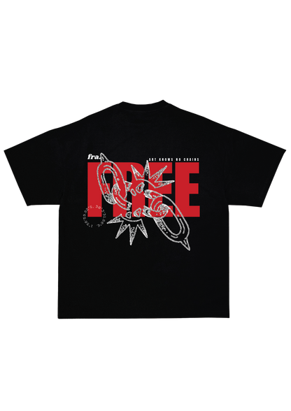 "FREE" Black Tee