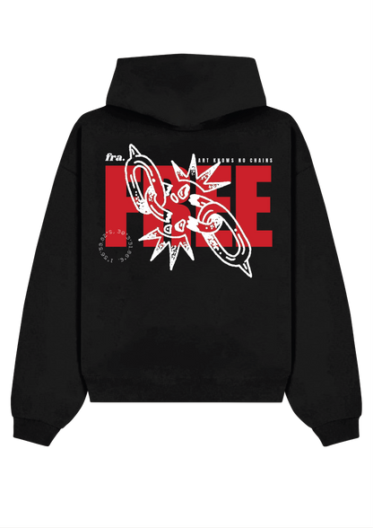 "FREE" black hoodie