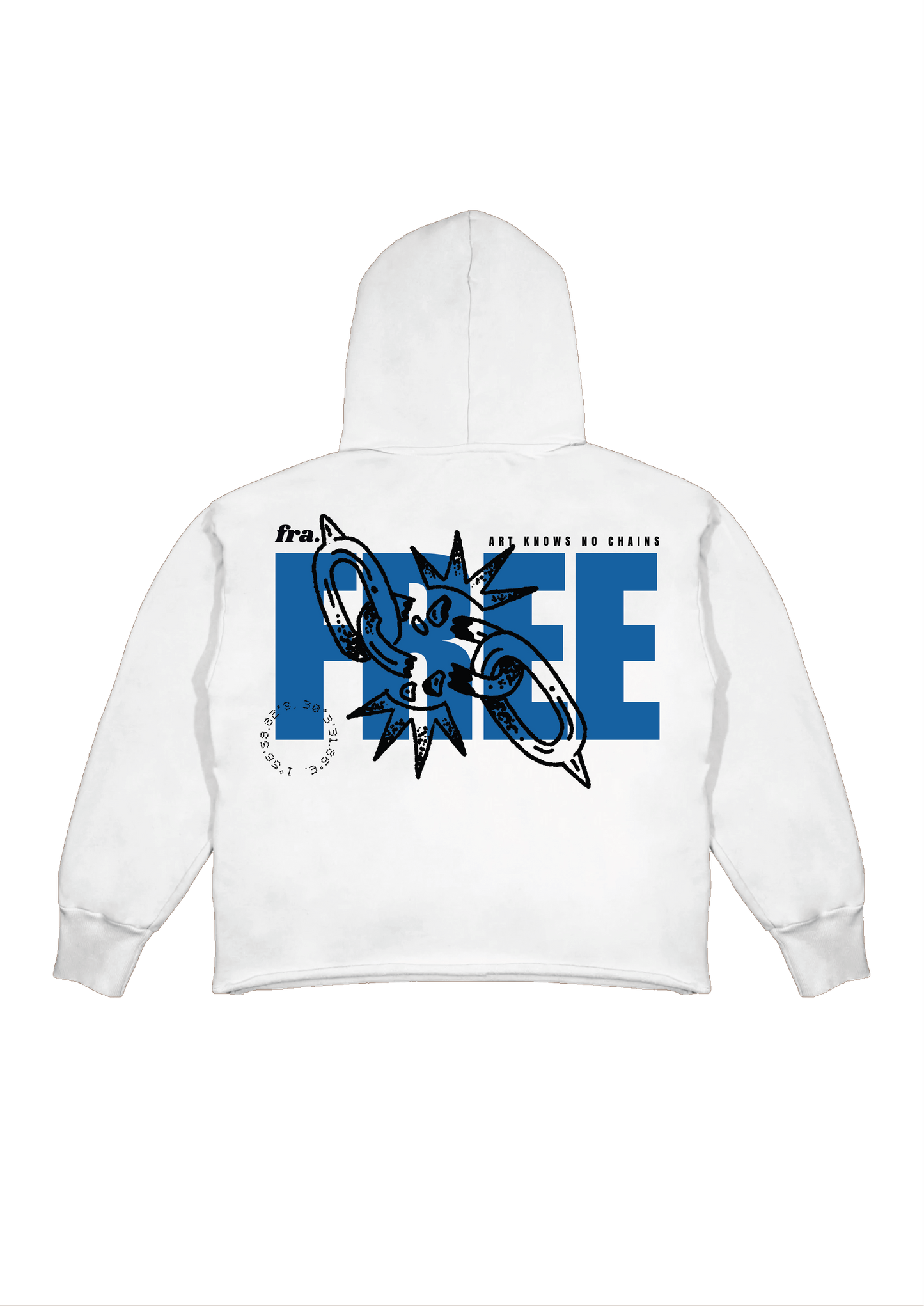 "FREE" white  hoodie